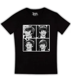 The Beatles портреты на черной